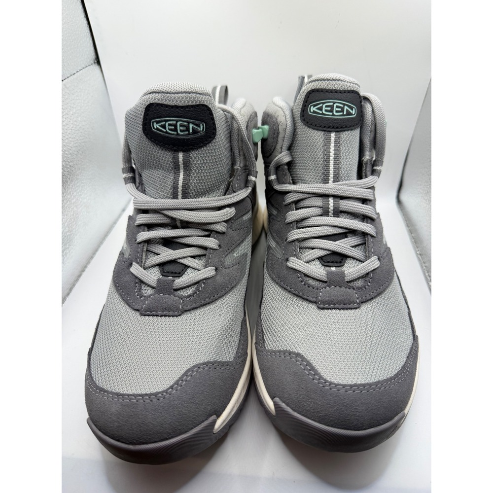 Keen NXIS EVO Mid Waterproof Hiking Boots Grey Vapor Womens 8 1030347